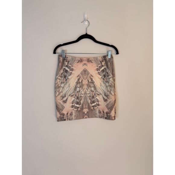 Johanne Beck Abstract Pencil Mini Skirt Size S - Picture 2 of 6